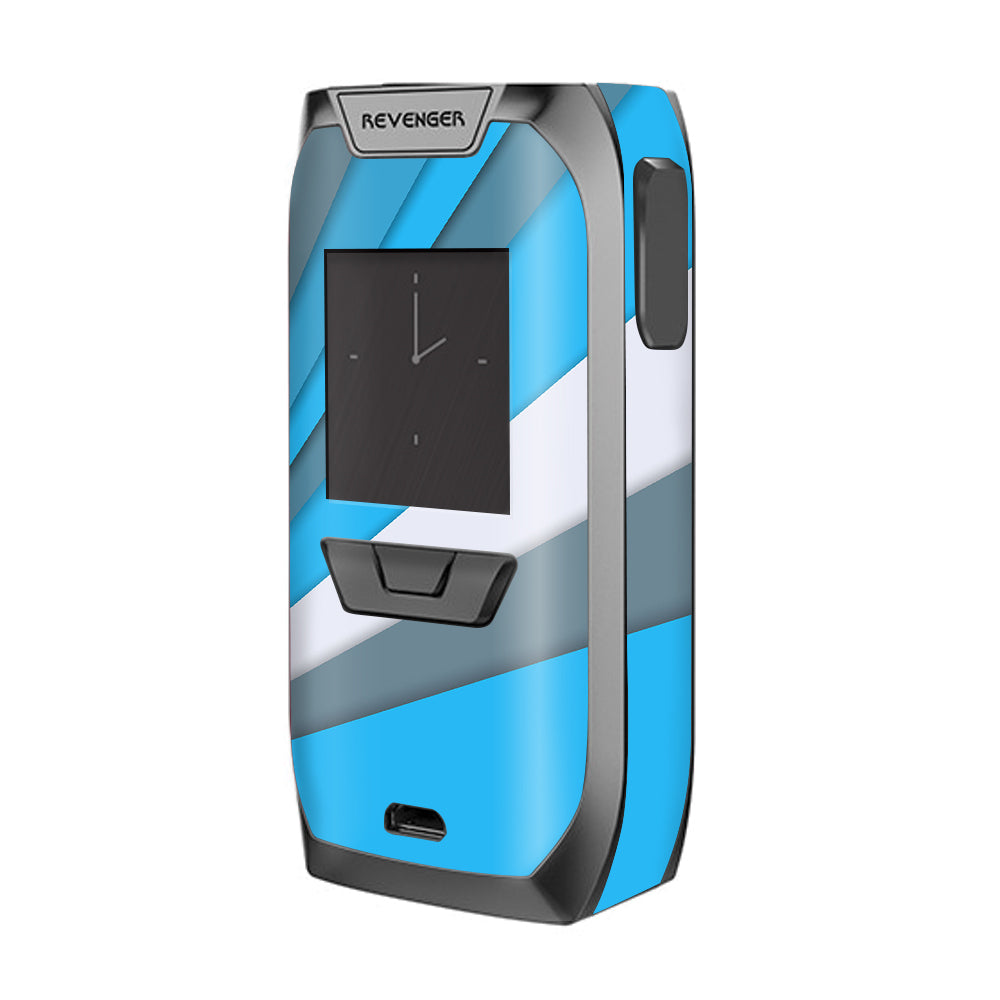  Blue Abstract Pattern Vaporesso Revenger Skin