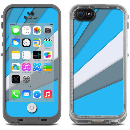  Blue Abstract Pattern Lifeproof Fre iPhone 5C Skin