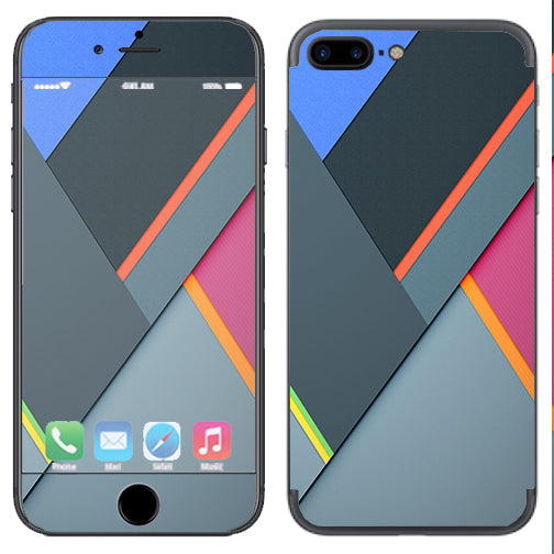  Grey Colors Plaid Apple  iPhone 7+ Plus / iPhone 8+ Plus Skin