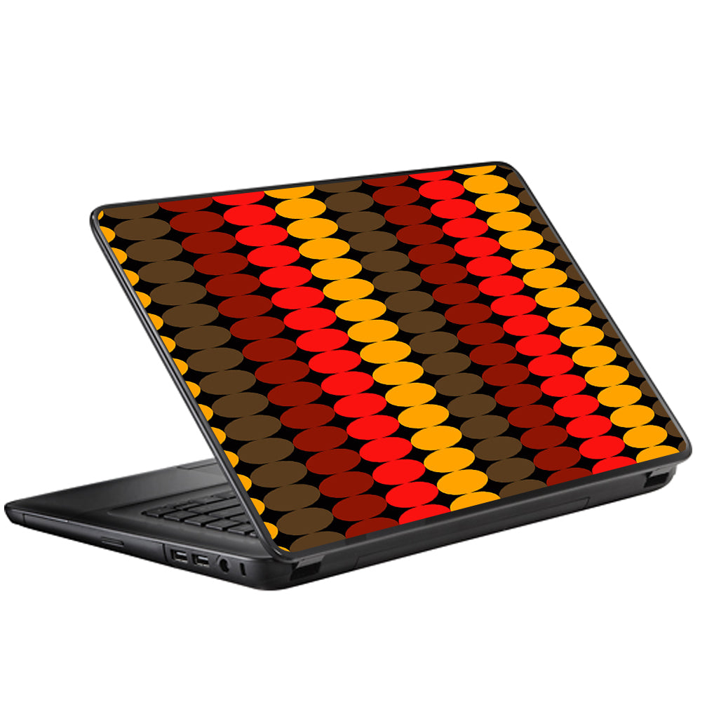  Circles Retro Pattern Universal 13 to 16 inch wide laptop Skin