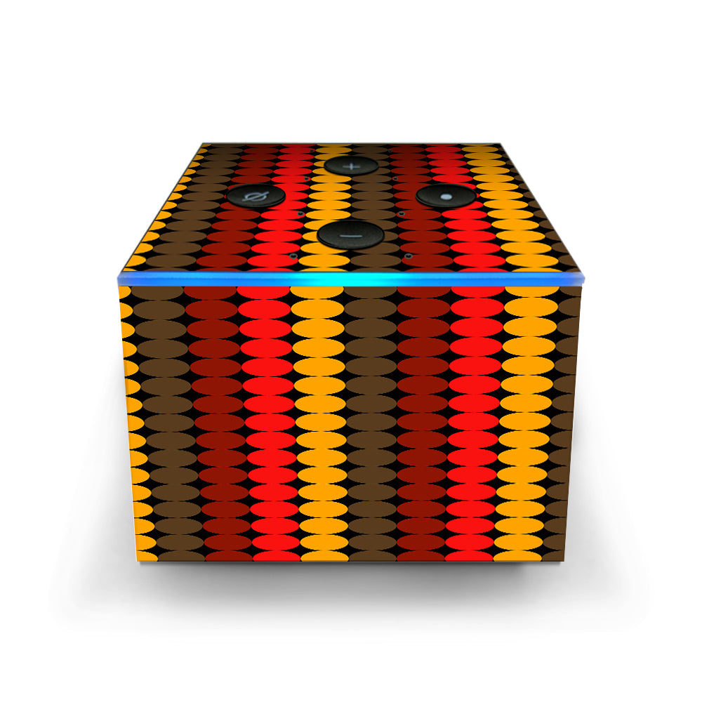  Circles Retro Pattern Amazon Fire TV Cube Skin