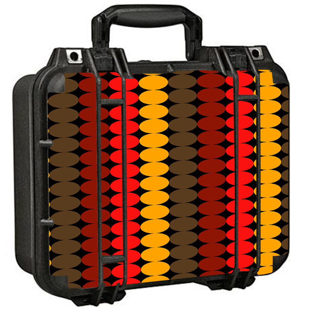  Circles Retro Pattern Pelican Case 1400 Skin