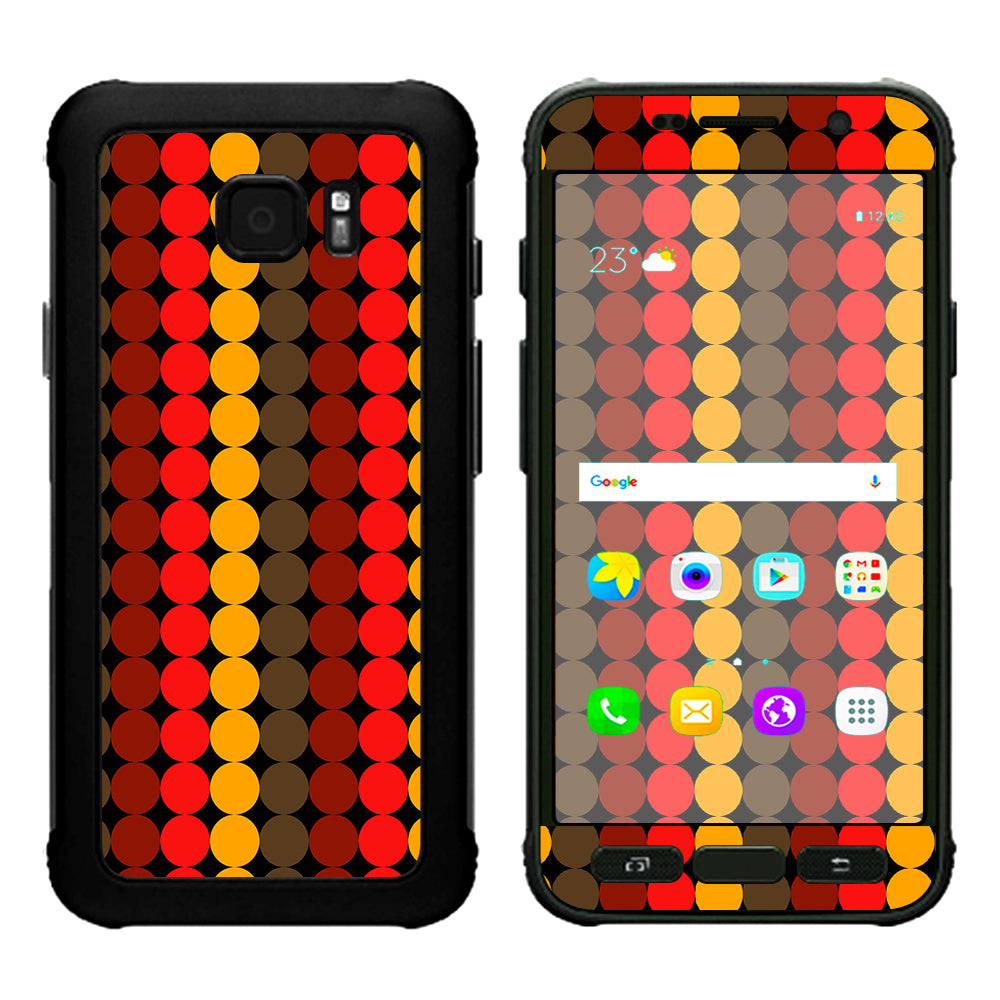  Circles Retro Pattern Samsung Galaxy S7 Active Skin