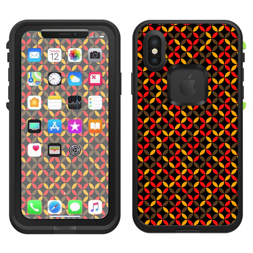  Weave Abstract Pattern Lifeproof Fre Case iPhone X Skin