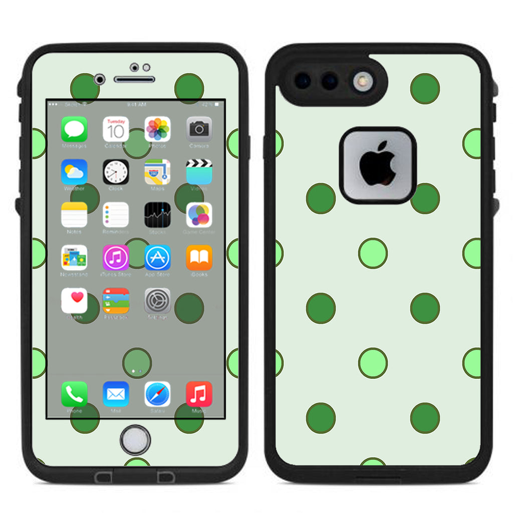  Green Polka Dots Lifeproof Fre iPhone 7 Plus or iPhone 8 Plus Skin