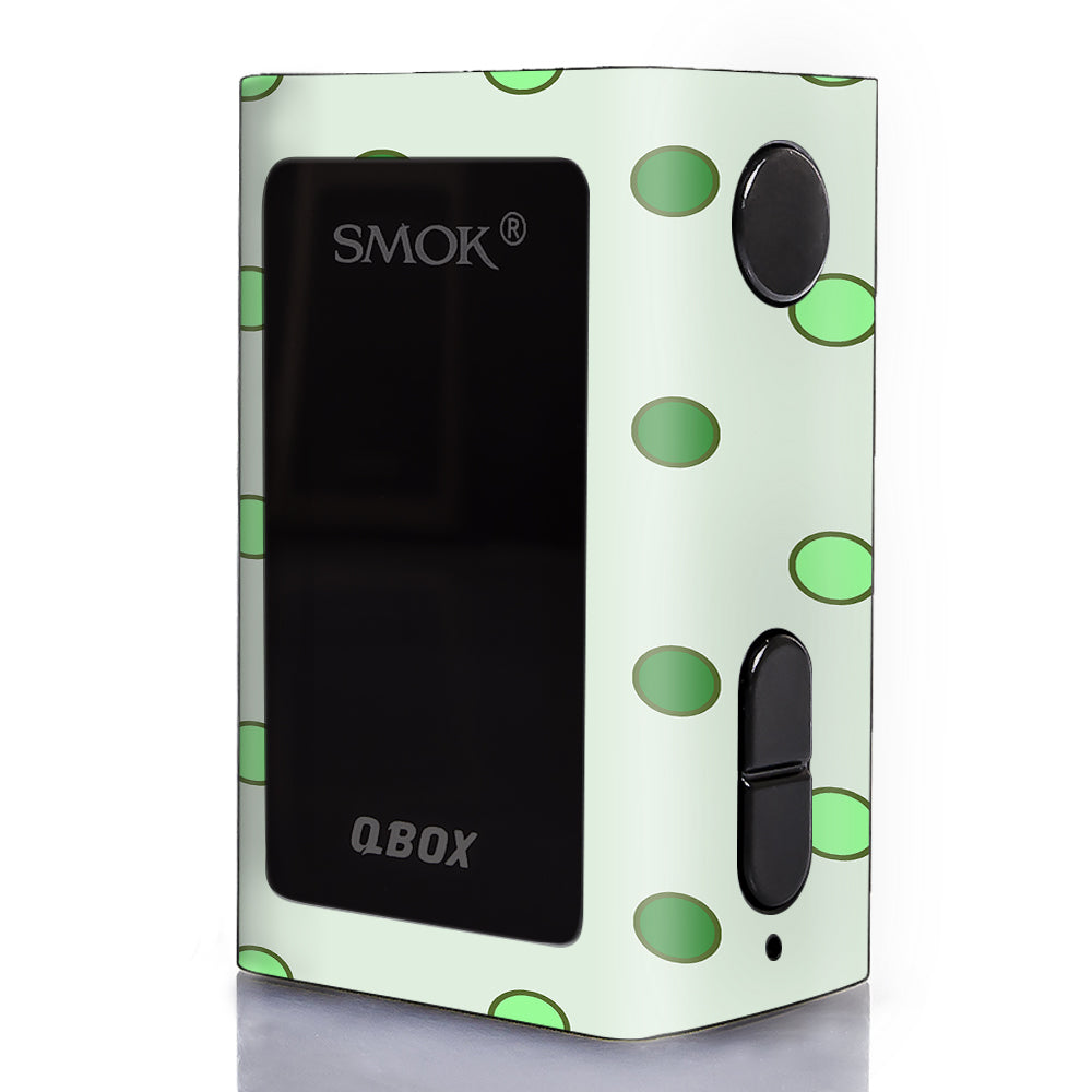 Green Polka Dots Smok Q-Box Skin