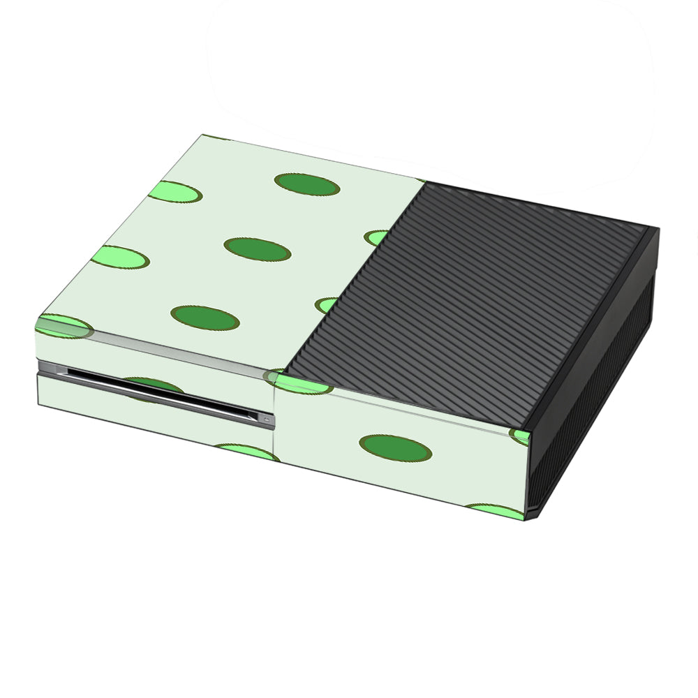  Green Polka Dots Microsoft Xbox One Skin
