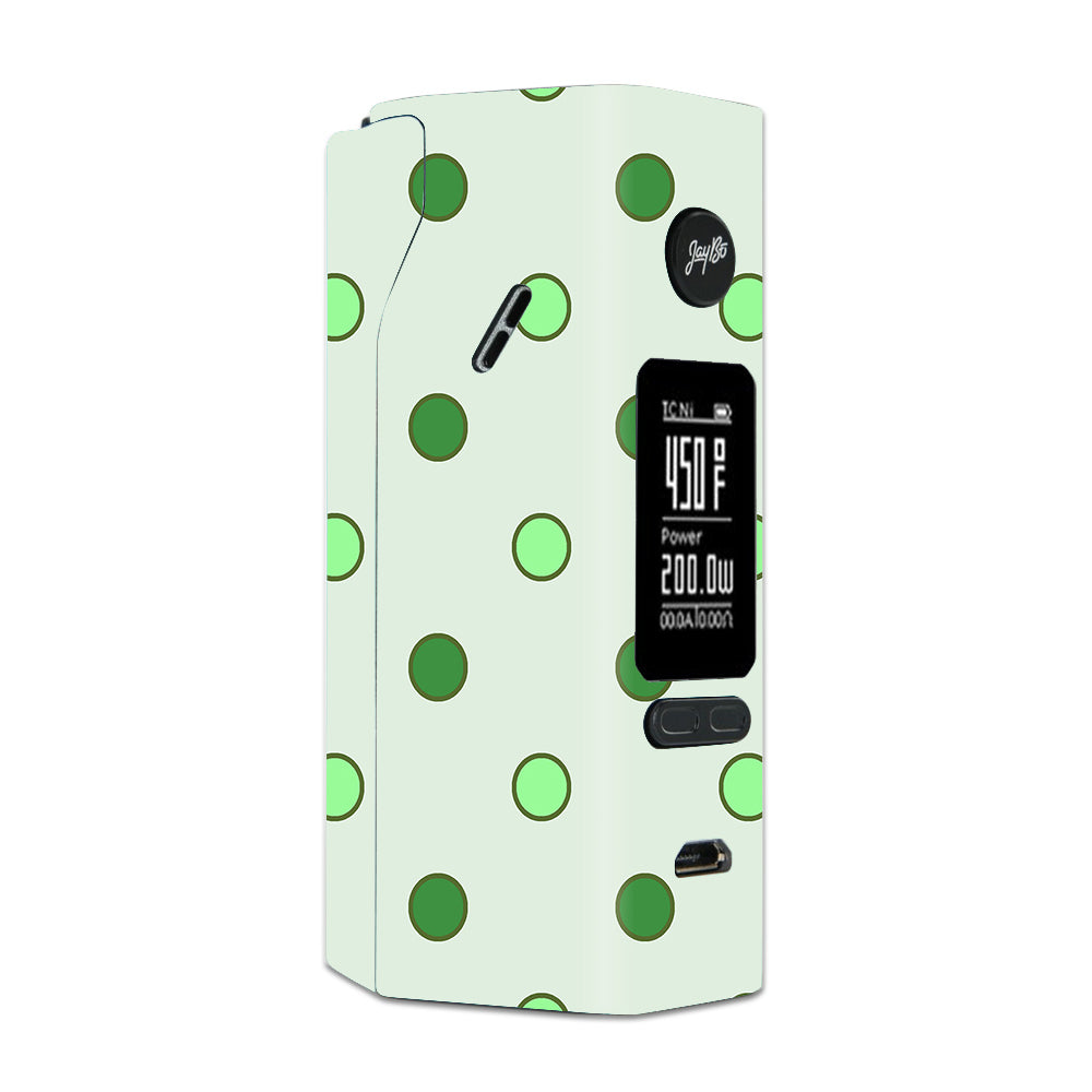  Green Polka Dots Wismec Reuleaux RX 2/3 combo kit Skin