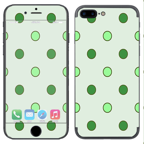  Green Polka Dots Apple  iPhone 7+ Plus / iPhone 8+ Plus Skin
