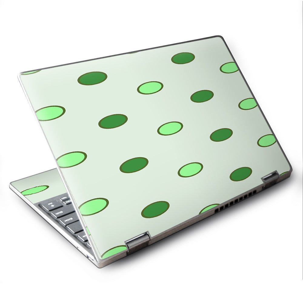  Green Polka Dots Lenovo Yoga 710 11.6" Skin