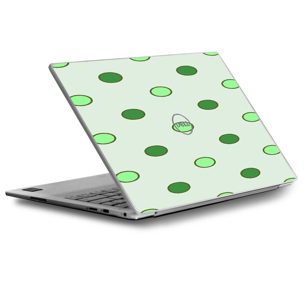  Green Polka Dots Dell XPS 13 9370 9360 9350 Skin