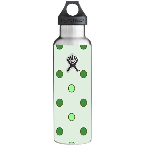  Green Polka Dots Hydroflask 21oz Skin