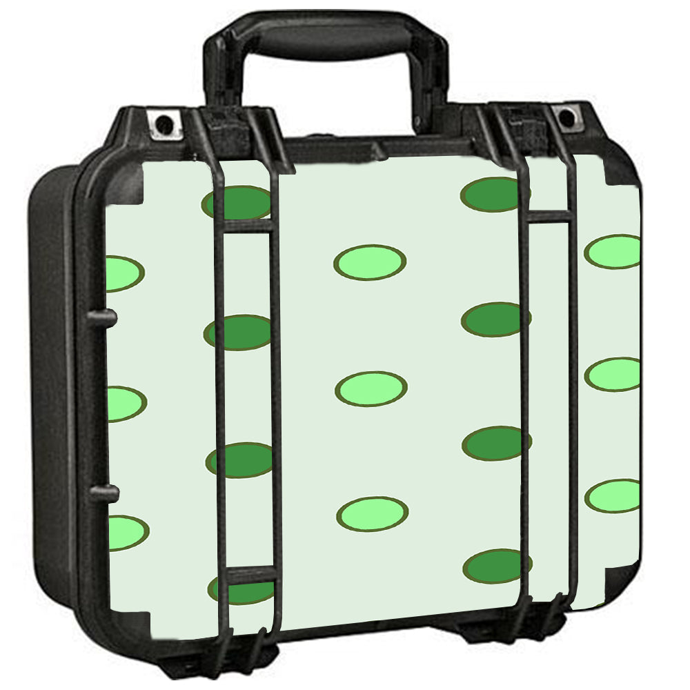  Green Polka Dots Pelican Case 1400 Skin