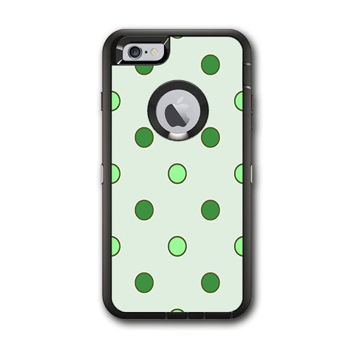  Green Polka Dots Otterbox Defender iPhone 6 PLUS Skin