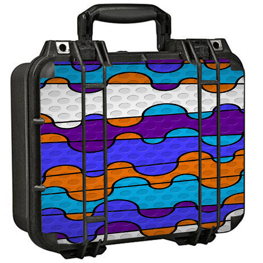  Colorful Swirl Print Pelican Case 1400 Skin