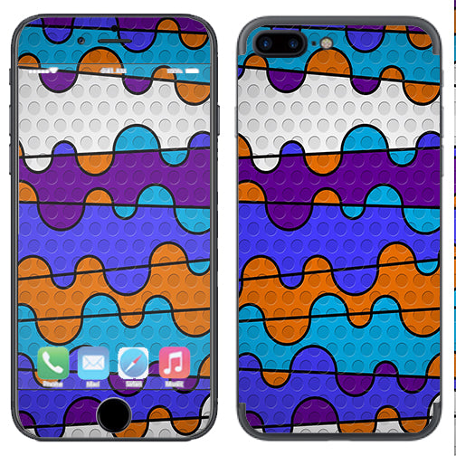  Colorful Swirl Print Apple  iPhone 7+ Plus / iPhone 8+ Plus Skin