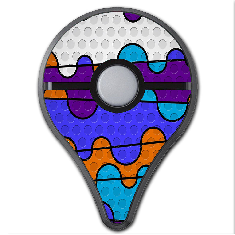 Colorful Swirl Print Pokemon Go Plus Skin