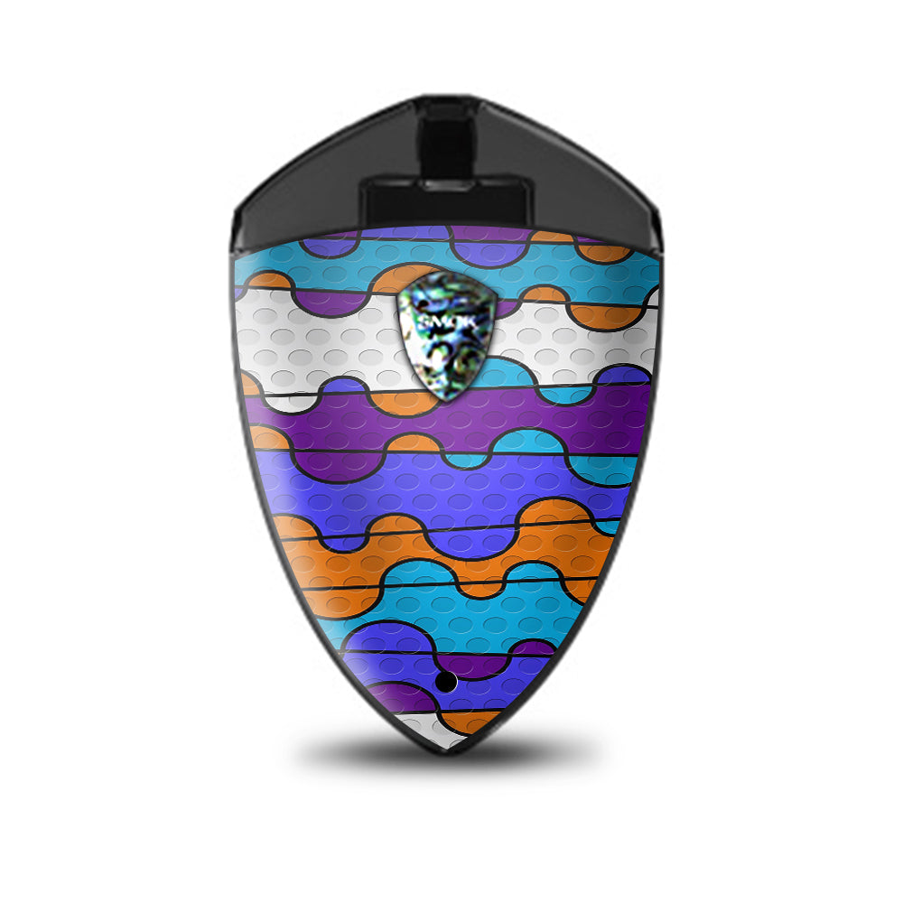  Colorful Swirl Print Smok Rolo Badge Skin
