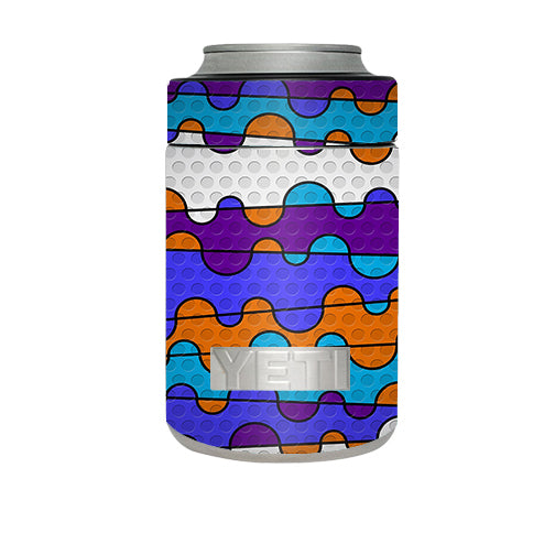  Colorful Swirl Print Yeti Rambler Colster Skin