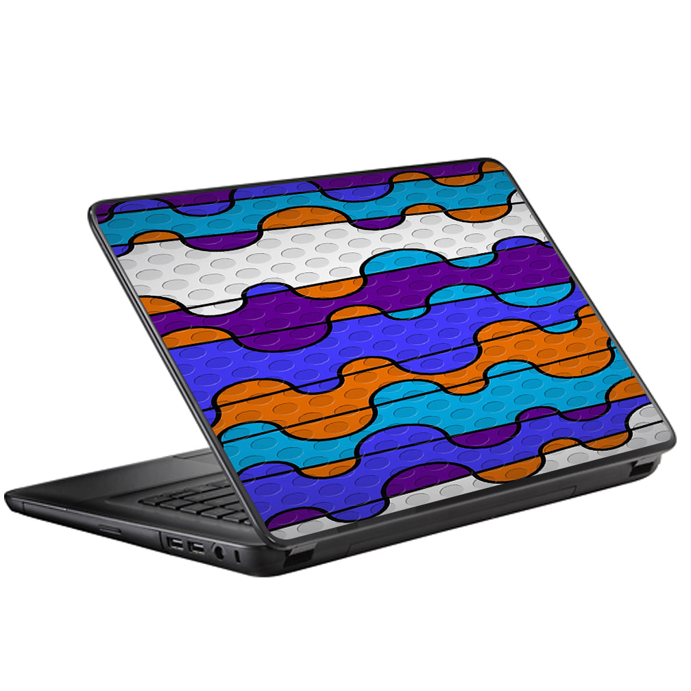  Colorful Swirl Print Universal 13 to 16 inch wide laptop Skin