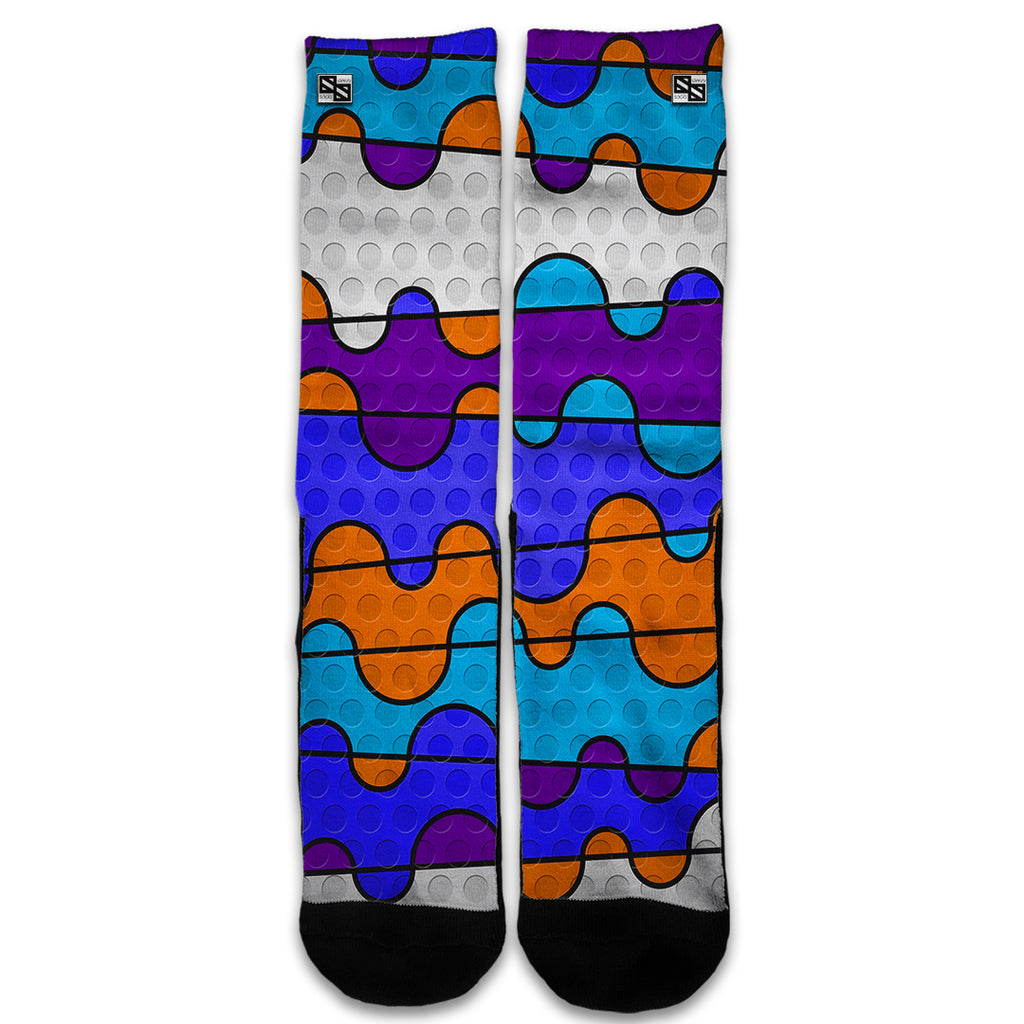  Colorful Swirl Print Universal Socks