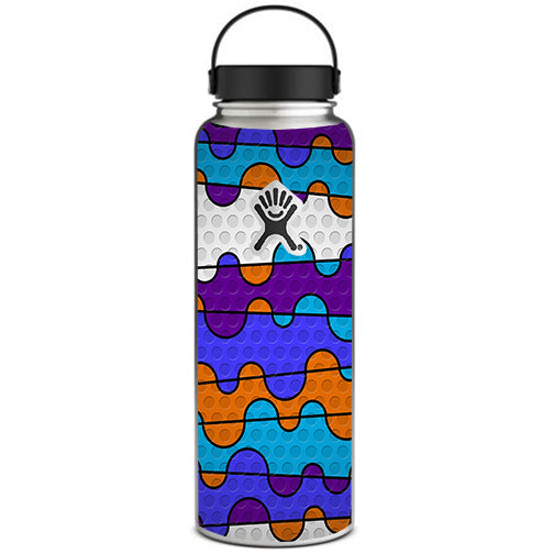  Colorful Swirl Print Hydroflask 40oz Wide Mouth Skin