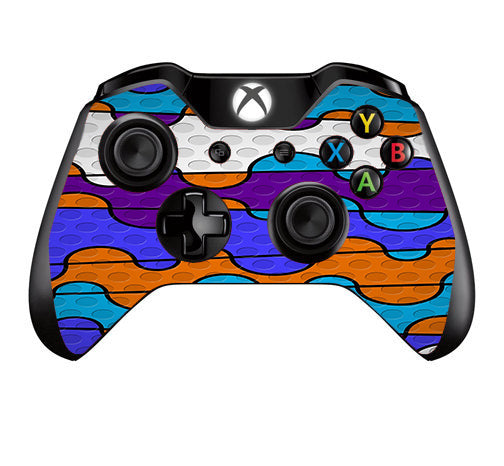  Colorful Swirl Print Microsoft Xbox One Controller Skin