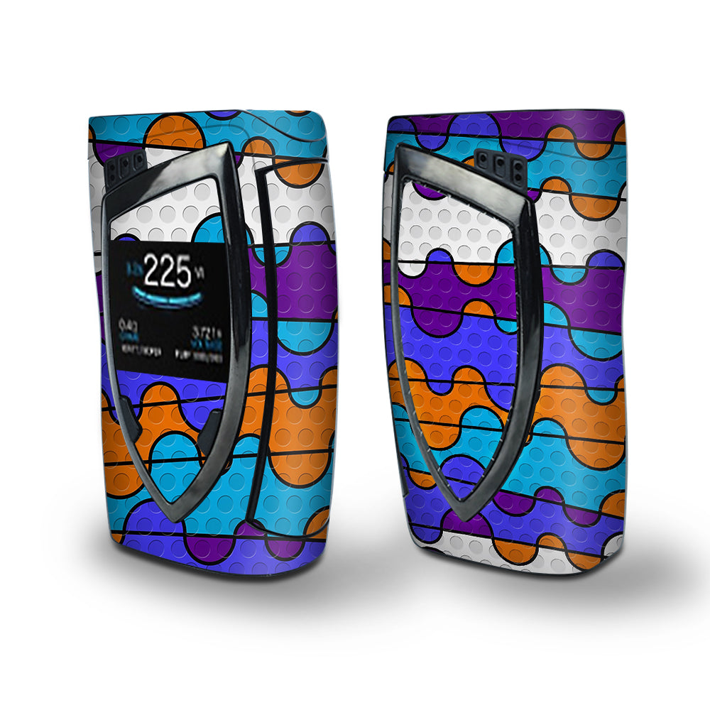 Skin Decal Vinyl Wrap for Smok Devilkin Kit 225w Vape (includes TFV12 Prince Tank Skins) skins cover/ Colorful Swirl Print