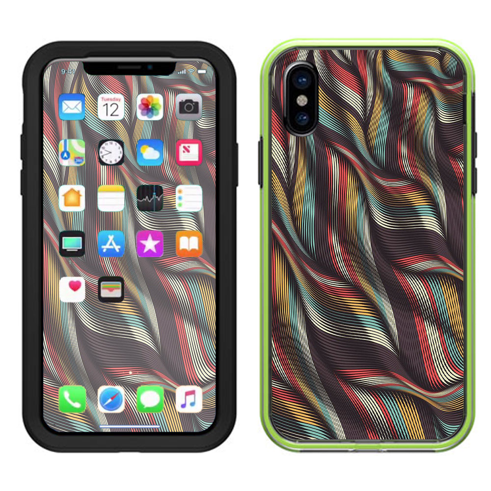  Textured Waves Weave Lifeproof Slam Case iPhone X Skin