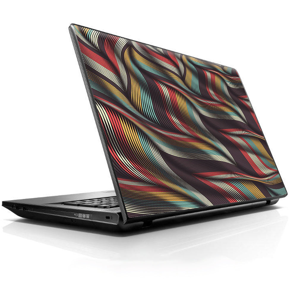  Textured Waves Weave Universal 13 to 16 inch wide laptop Skin