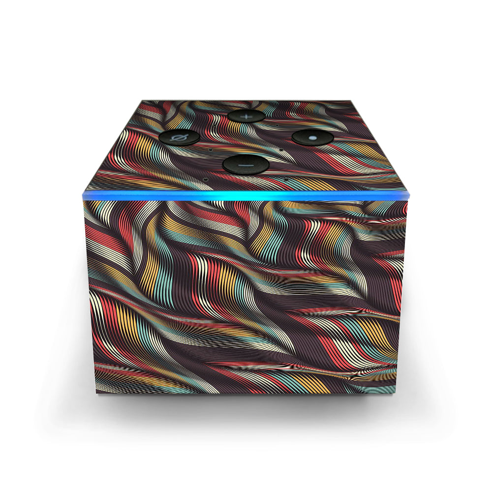  Textured Waves Weave Amazon Fire TV Cube Skin