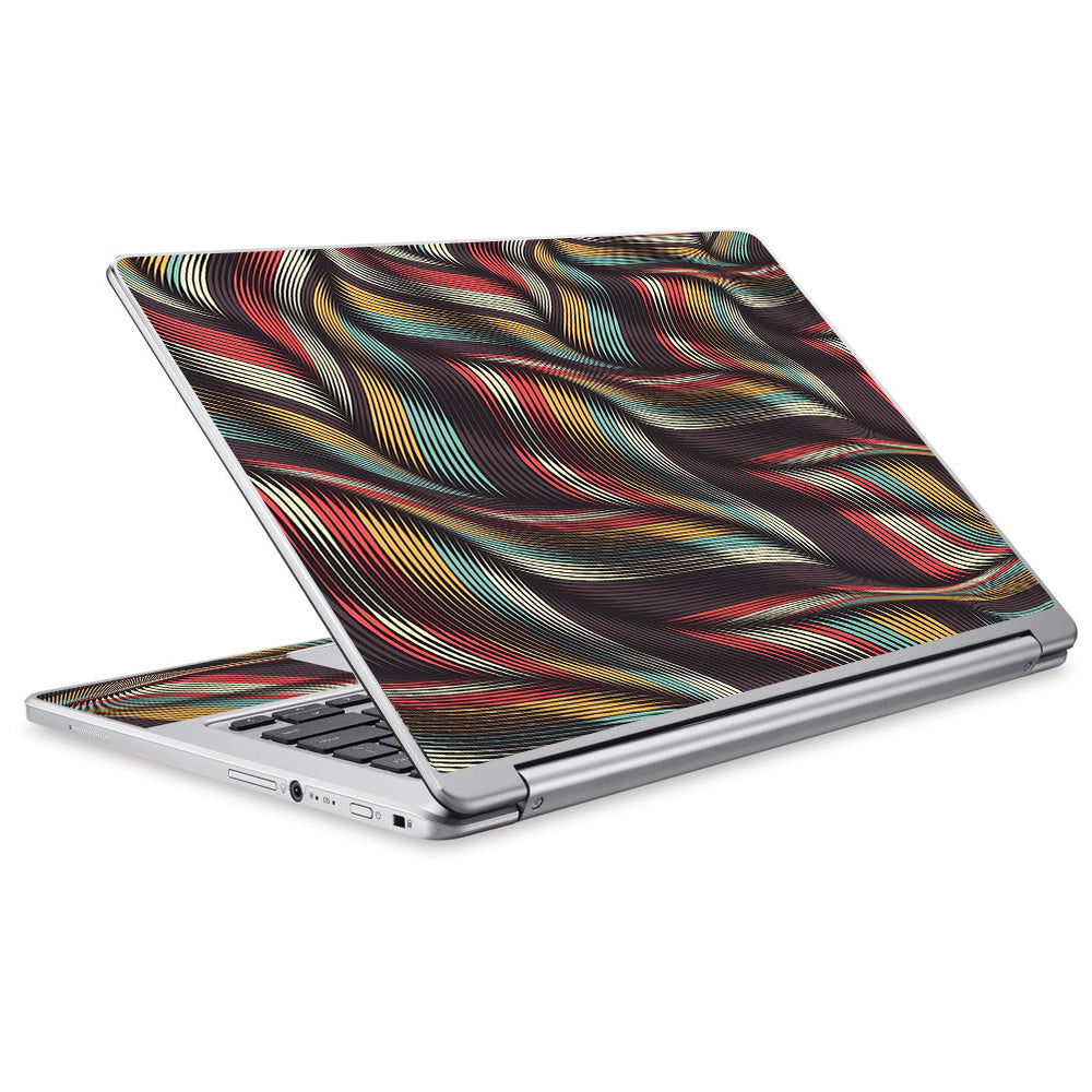  Textured Waves Weave Acer Chromebook R13 Skin