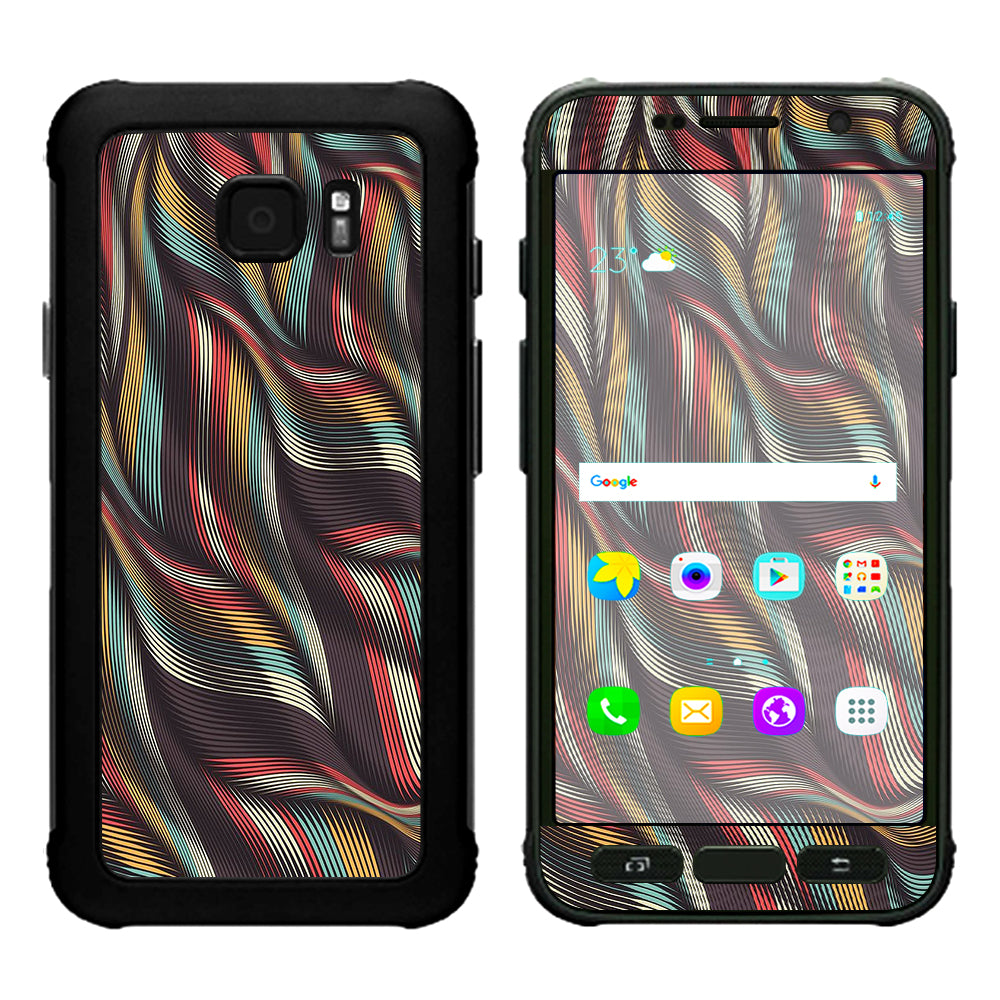  Textured Waves Weave Samsung Galaxy S7 Active Skin