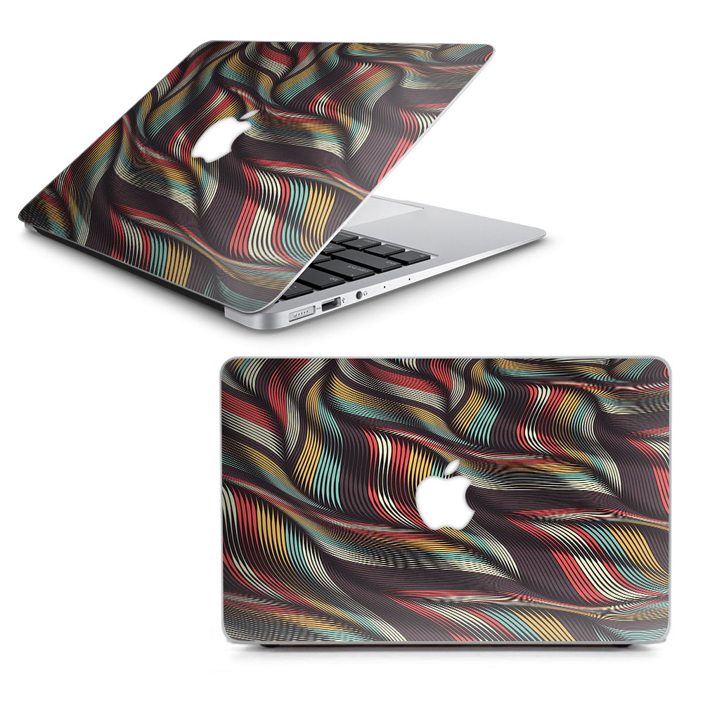  Textured Waves Weave Macbook Air 13" A1369 A1466 Skin
