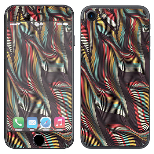  Textured Waves Weave Apple iPhone 7 or iPhone 8 Skin