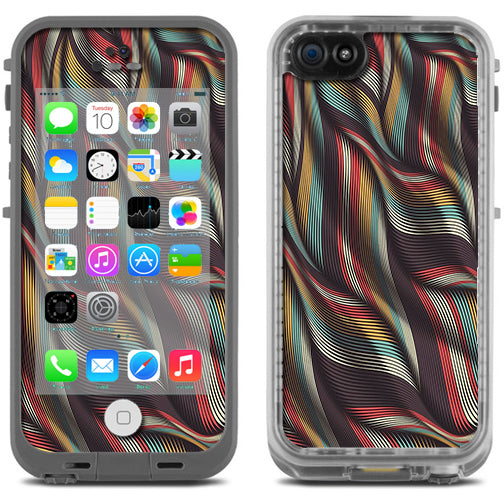  Textured Waves Weave Lifeproof Fre iPhone 5C Skin