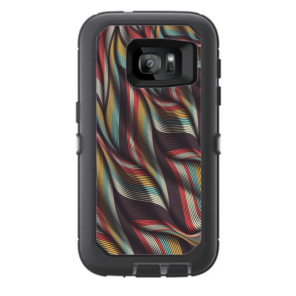  Textured Waves Weave Otterbox Defender Samsung Galaxy S7 Skin