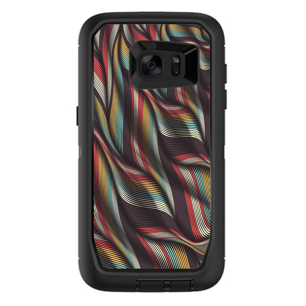  Textured Waves Weave Otterbox Defender Samsung Galaxy S7 Edge Skin