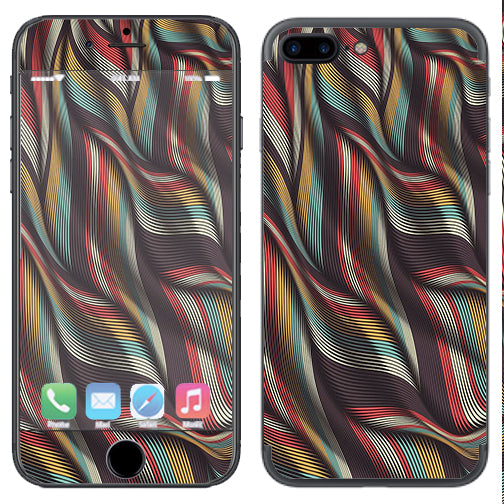  Textured Waves Weave Apple  iPhone 7+ Plus / iPhone 8+ Plus Skin