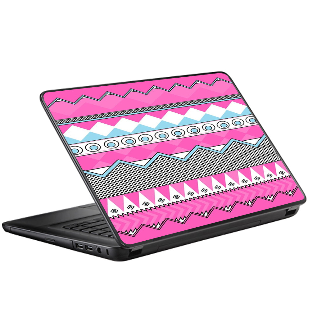  Pink Aztec Tribal Chevron Universal 13 to 16 inch wide laptop Skin