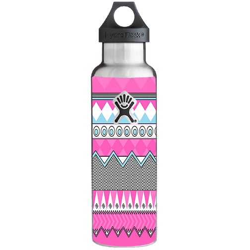 Pink Aztec Tribal Chevron Hydroflask 21oz Skin