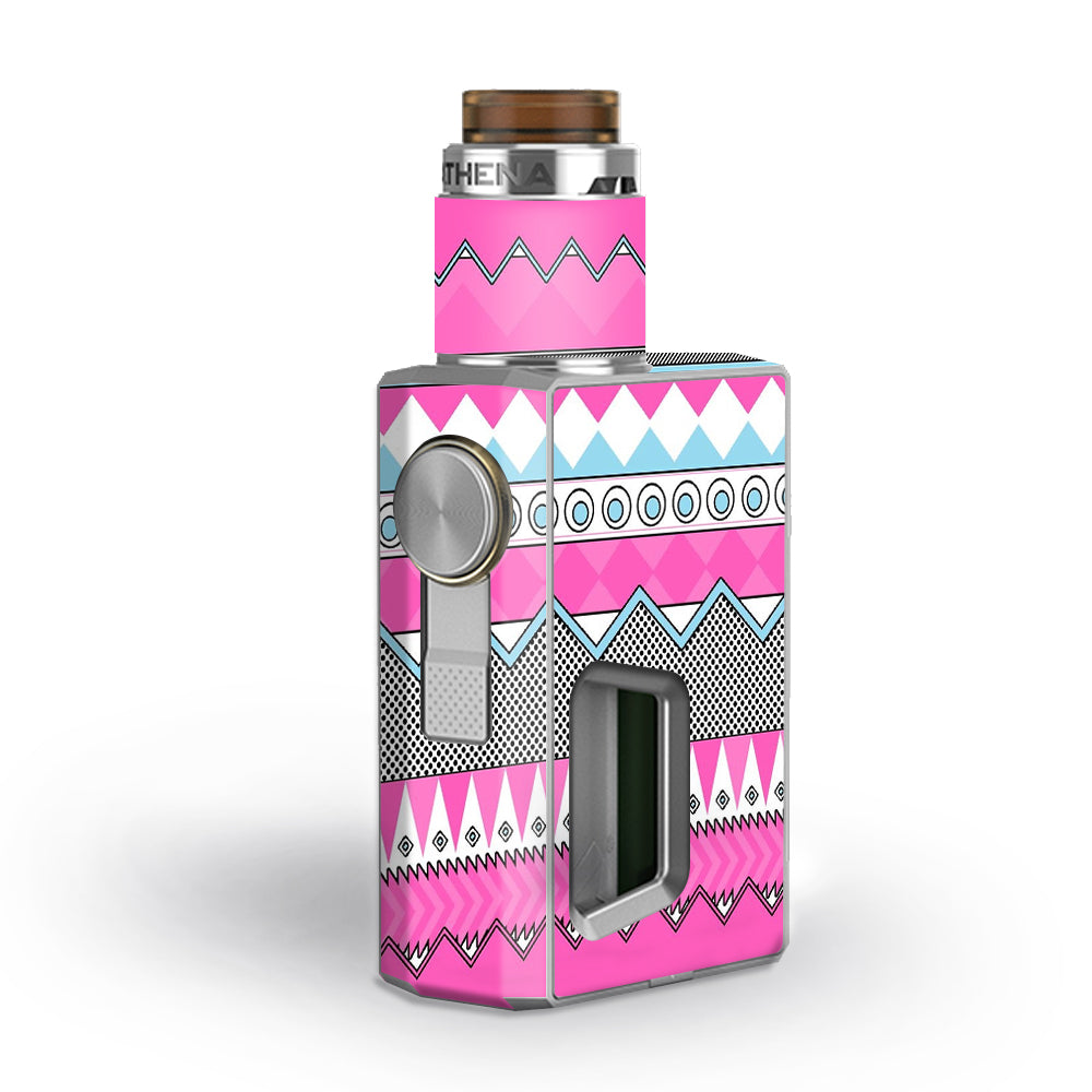  Pink Aztec Tribal Chevron Geekvape Athena Squonk Skin