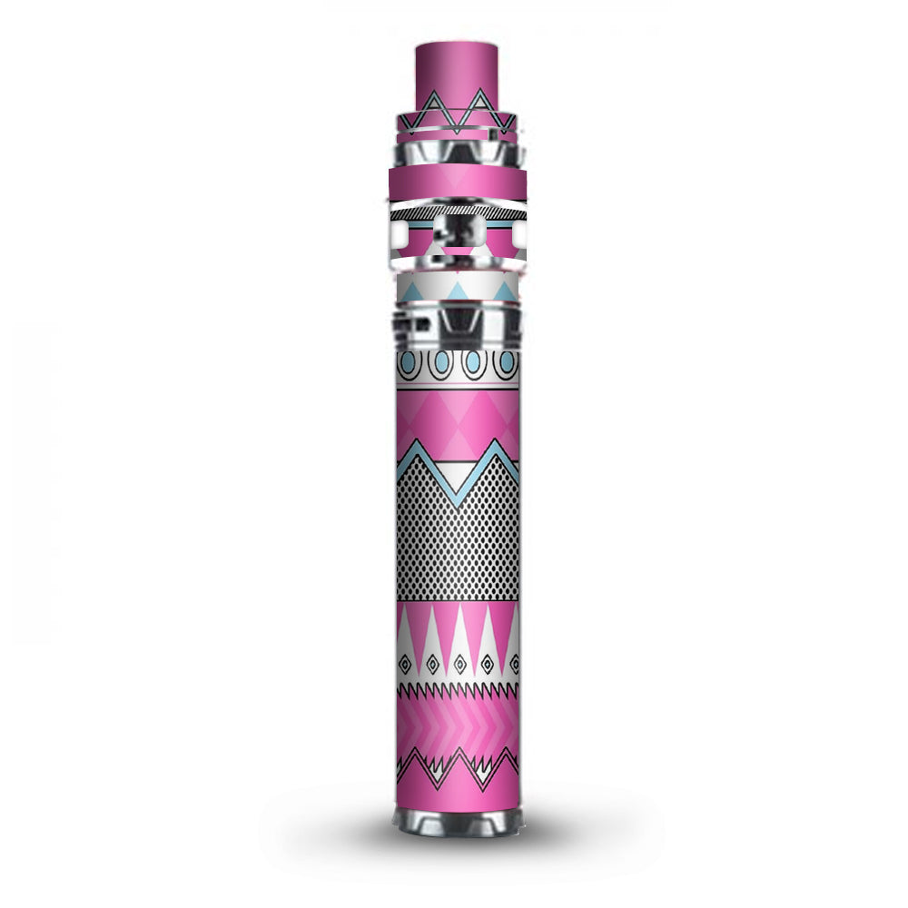  Pink Aztec Tribal Chevron Stick Prince TFV12 Smok Skin