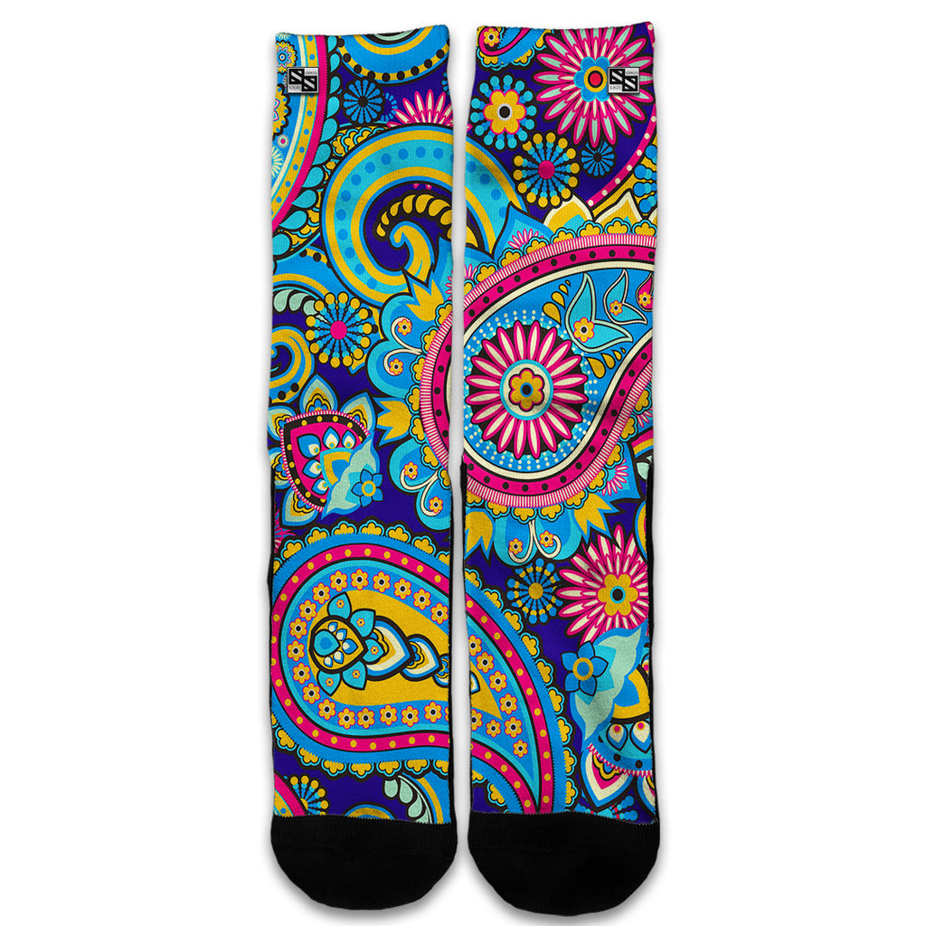 Colorful Paisley Mix Universal Socks