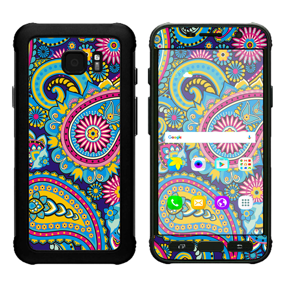  Colorful Paisley Mix Samsung Galaxy S7 Active Skin