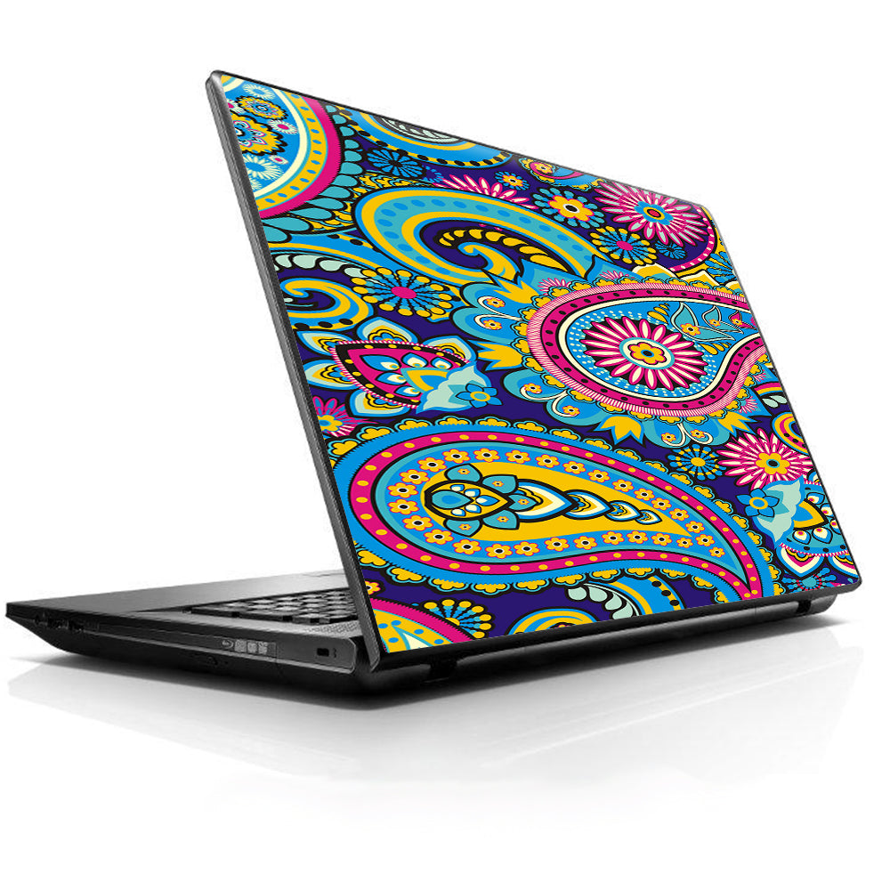  Colorful Paisley Mix Universal 13 to 16 inch wide laptop Skin