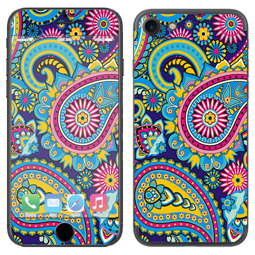  Colorful Paisley Mix Apple iPhone 7 or iPhone 8 Skin