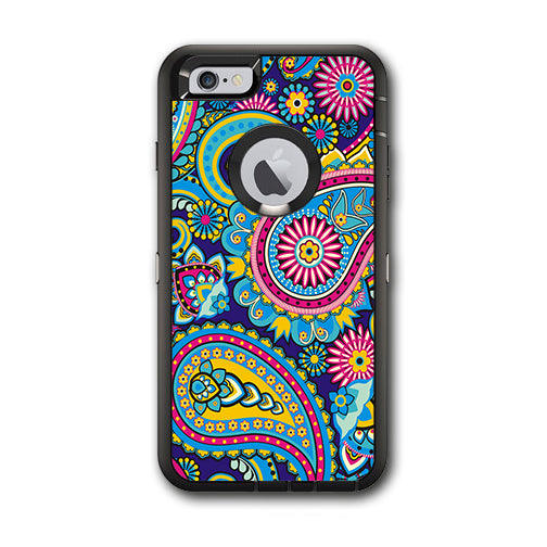  Colorful Paisley Mix Otterbox Defender iPhone 6 PLUS Skin