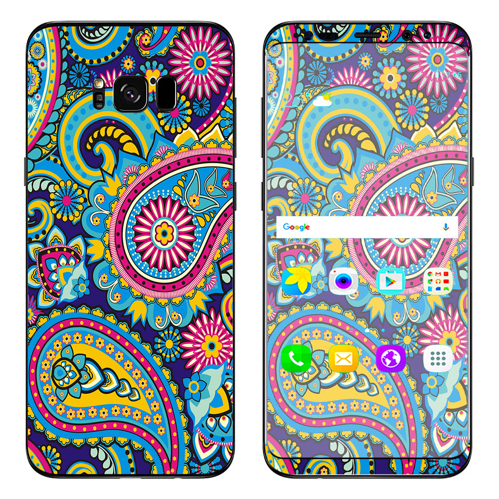  Colorful Paisley Mix Samsung Galaxy S8 Plus Skin
