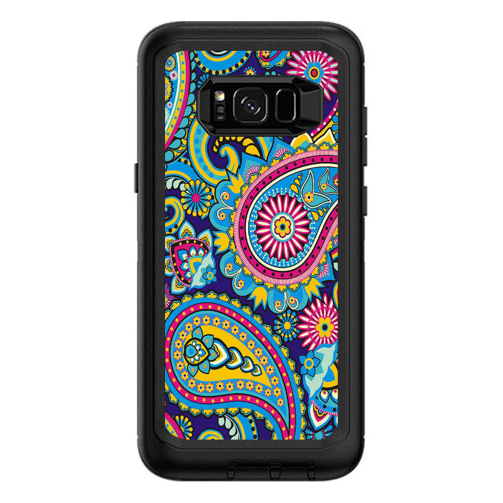  Colorful Paisley Mix Otterbox Defender Samsung Galaxy S8 Plus Skin